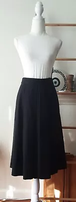 Gorman Black Knit Cotton Long Skirt Sz 8 • $24.50