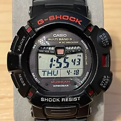 Casio G-Shock GW-9010-1 Rally Timer Mudman Tough Solar Atomic Digital Watch 9010 • $94.99