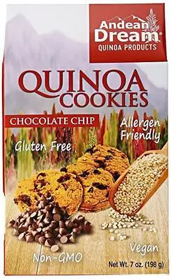 Andean Dream Chocolate Chip Quinoa Cookies Gluten Free 7 Oz • £13.91