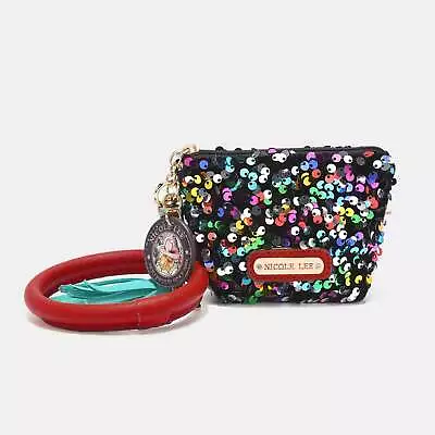 Nicole Lee USA Sequin Pouch Wristlet Keychain • $26