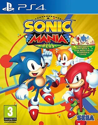 Sonic Mania Plus (with ART BOOK) PS4 Playstation 4 Brand New Sealed • $47