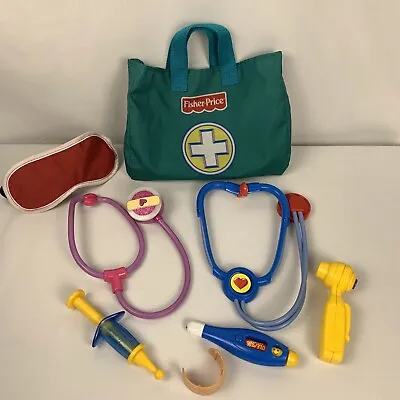 Vintage Fisher Price Medical Kit Play Doctor Set For Kids With Band-Aid • $10.99