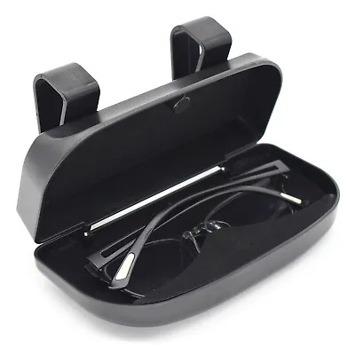 Car Sun Glasses Holder Case Box Glasses Clip Visor Card Organizer Universal • $12.29