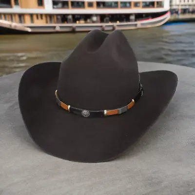 Western Cowboy Hat Classic American Style Wool  Vintage Cattleman Gladwin Bond • £39.99