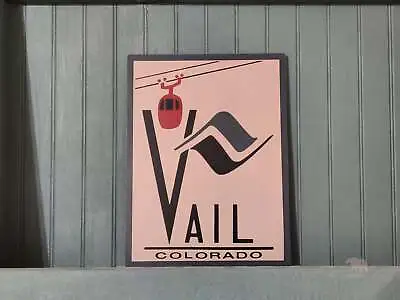 $8 • Buy Vail Colorado Ski Slopes Wood Cutout Hilda