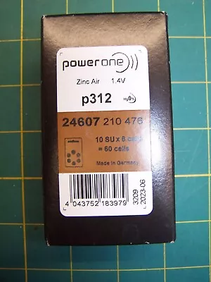 Power One P312 Size Hearing Aid Batteries Zinc Air Mercury Free Varta X 60 Cells • $19