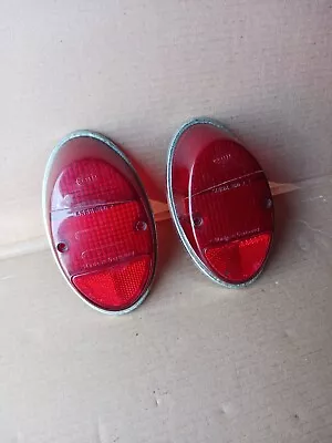 $35 • Buy 2-Hella SRBBL 360-2 Vintage VW Volkswagen Bug Beetle Tail Light Lens Type 1