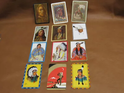 Lot 12 Western Native American Indian Swap Playing Cards Pocahontas Wide Chief • $5