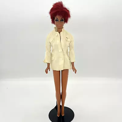 Vtg Barbie Doll Julia TNT African American Red Hair Rooted Eyelashes 1960s • $85