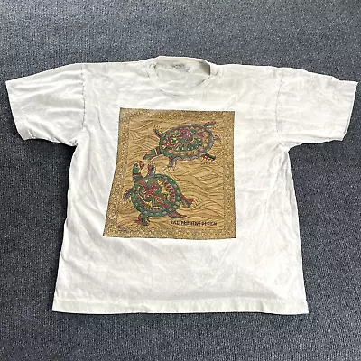 Vintage Aztec Inca Natie Design Gray XL Single Stitch 90s VTG T-Shirt • $24.99