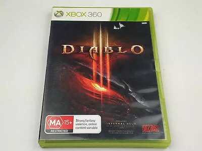 Mint Disc Xbox 360 Diablo III 3 Inc MANUAL - Inc Manual • $14.90