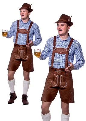 £25.99 • Buy Authentic Lederhosen German Beer Man Oktoberfest Fancy Derss Costume Adults