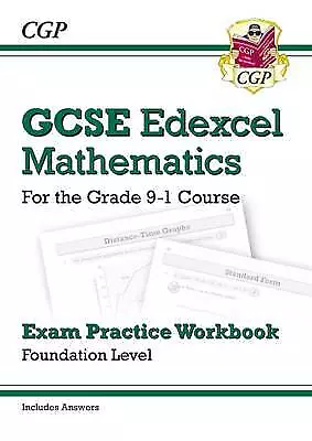 GCSE Maths Edexcel Exam Practice Workbook: Found By CGP Books New Paperback Book • £6.95