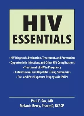 HIV Essentials Paperback Paul E. Sax • $22.30