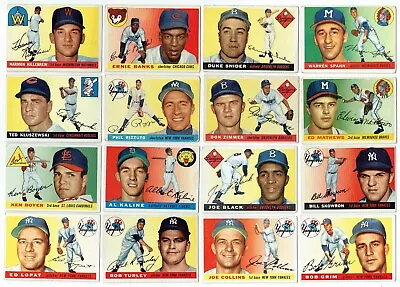 93 Card Partial Set Lot Of 1955 Topps Baseball Card Vintage Killebrew RC Snider • $499.95