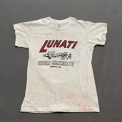 Vintage Lunati Cams Mens Medium (Small) Drag Racing Hanes USA Crankshafts 70s • $44.88