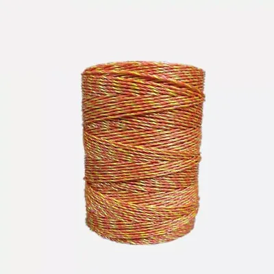 ELECTRIC FENCE POLY WIRE 3mm 500m Metre Roll Orange Fencing Horse Paddock 500 • £16.90