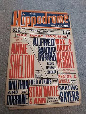 Vintage Music-Hall Theatre Poster - Alfred Marks / Anne Shelton 1954 • £55