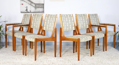 $1025 • Buy FREE DELIVERY-Retro Vintage Mid Century Dining Chairs X6