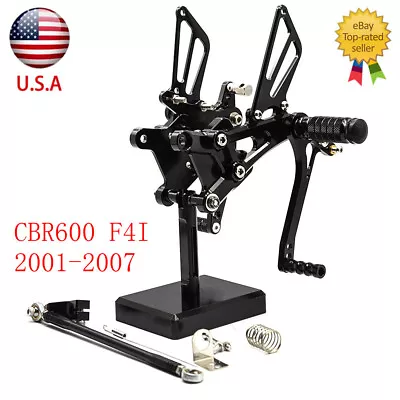 For Honda CBR600 F4I 2001-2007 2003 2005 CNC Rearset Footpegs Rear Set Pedals GP • $109.99