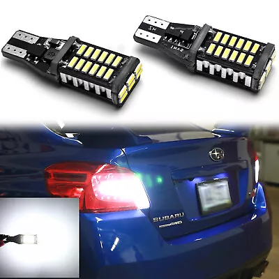 White LED 921 T15 Backup Reverse Light Bulbs For Subaru WRX STi 2015-2018 2019 • $11.98