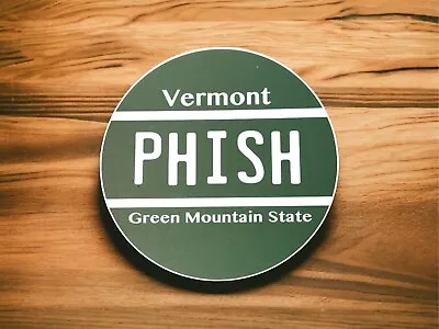 Phish Vermont License Plate Sticker 3  • $3