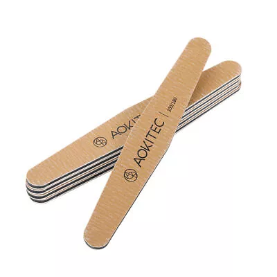 Aokitec Pro Double Sided Manicure Nail File Emery Boards Grit 100180 Packs Of 5 • $7.99