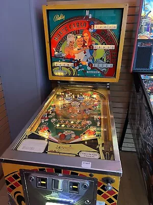 Bally Monte Carlo Pinball Machine AS-IS • $700