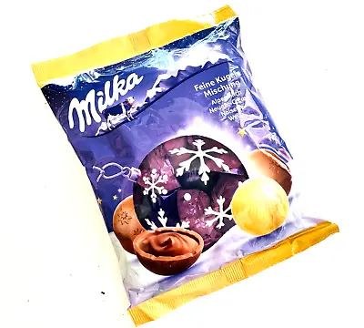 Milka Christmas Praline Balls Variety In WHITE & MILK Chocolate 133g -FREE SHIP • $10.99