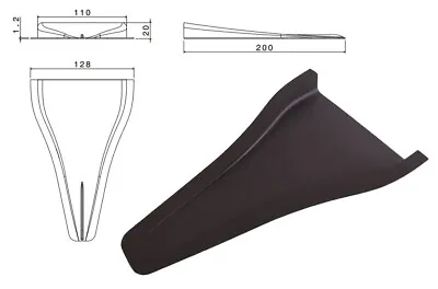 CUSTOM SIZE NACA Duct 200mm X 110mm Vent Scoop - CFD Developed • $23.50