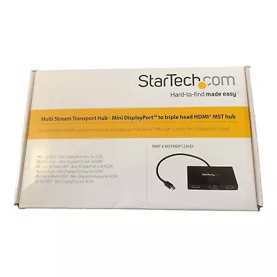 StarTech 3-Port Multi Monitor Transport DisplayPort MST Hub Mini DisplayPort • $44.99