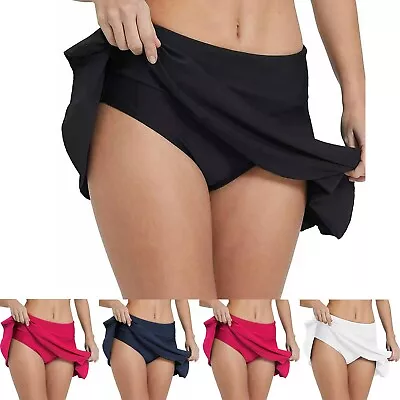 Women Swim Shorts Plus Size High Waisted Bathing Suit Bottoms Maternity Cover Up • $12.43