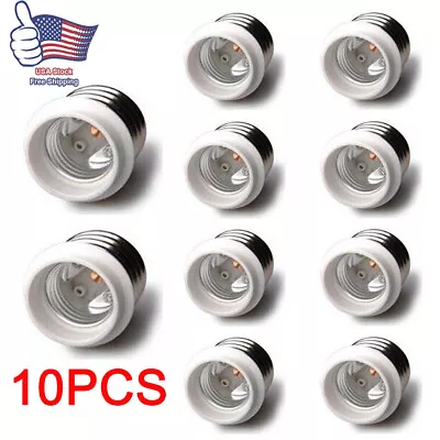 10Pcs Light Bulb Socket Adapter For Mogul Base E39 To Medium E26 Screw Reducer • $17.29