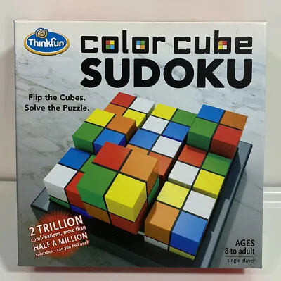 £8.35 • Buy ThinkFun Color Cube Sudoku Tabletop Game Flip The Cubes, Solve The Puzzle EUC