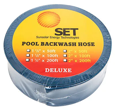 Heavy Duty Deluxe 2'' Backwater Hose For Swimming Pools - 50ft Long • $23.03