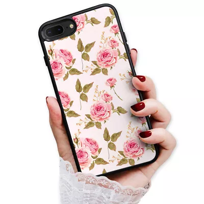 ( For IPhone 8 Plus ) Back Case Cover H23255 Vintage Flower • $6.42