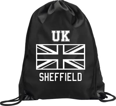 Backpack Bag Sheffield Uk United Kingdom Union Jack Gym Handbag Sport M1 • £7.56