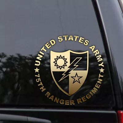 US Army 75th Ranger Regiment Decal Sticker Veteran Window  • $8.95