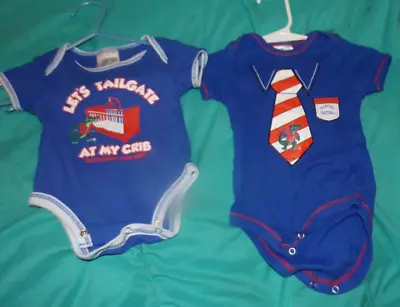 Florida Gators  Infant 0-3  Football  Bubble Romper Lets Tailgate Plus 1 Lot • $15