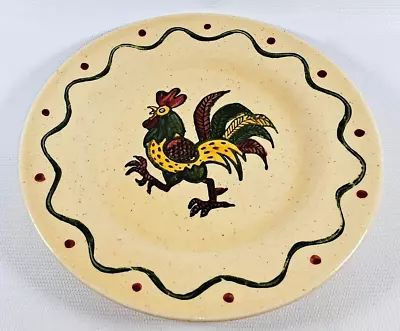 Poppytrail Rooster 6 3/8  Dessert Bread & Butter Plate Metlox California • $6.50