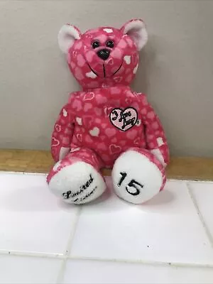 I Love Lucy Limited Edition Beanie Bear Red Hearts • $14.99