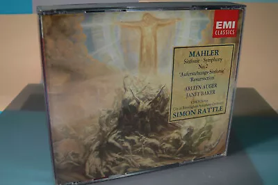 Mahler Symphony No 2 Cbso Simon Rattle Janet Baker Cd Box Set • £7.99