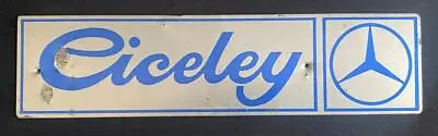 £55 • Buy Mercedes Benz Ciceley Suppliers Plate Truck Lorry Wagon Commercial Sign Badge