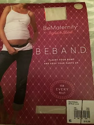 BeMaternity Ingrid & Isabel BeBand Belly Band S/M Natural • $12.99