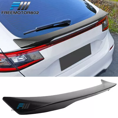 Fits 22-24 Honda Civic Hatchback Mugen Style Matte Black Rear Trunk Spoiler ABS • $74.99