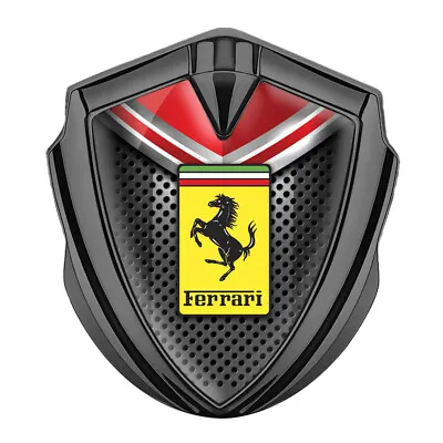 Ferrari Emblem Side Badge Logo Handmade Metal Fender Decal Trunk Car Window • $27.50