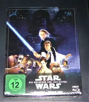 Star Wars Die RÜckkehr Der Jedi Ritter Doppel Blu Ray Limitierte Steelbook Neu • £22.55