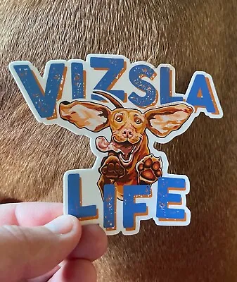 Happy Jumping Hungarian Vizsla Puppy Dog Sticker Pack Cartoon Decals V Life 4.5  • $6.50