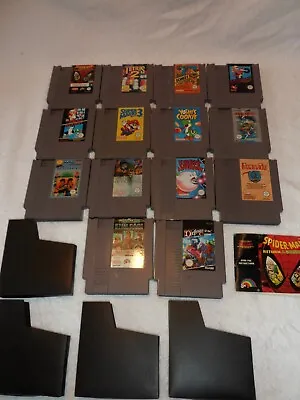 £199.99 • Buy Large Collection Of 14 X Nintendo Nes Game Cartridges Vgc All Working Uk Pal