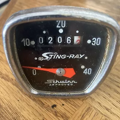 Vintage Schwinn Approved Huret Bicycle Speedometer Head Stingray Krate • $115